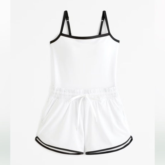 Abercrombie YPB sculptLUX Hybrid Onesie - White, Size Medium, NWT - Picture 4 of 8